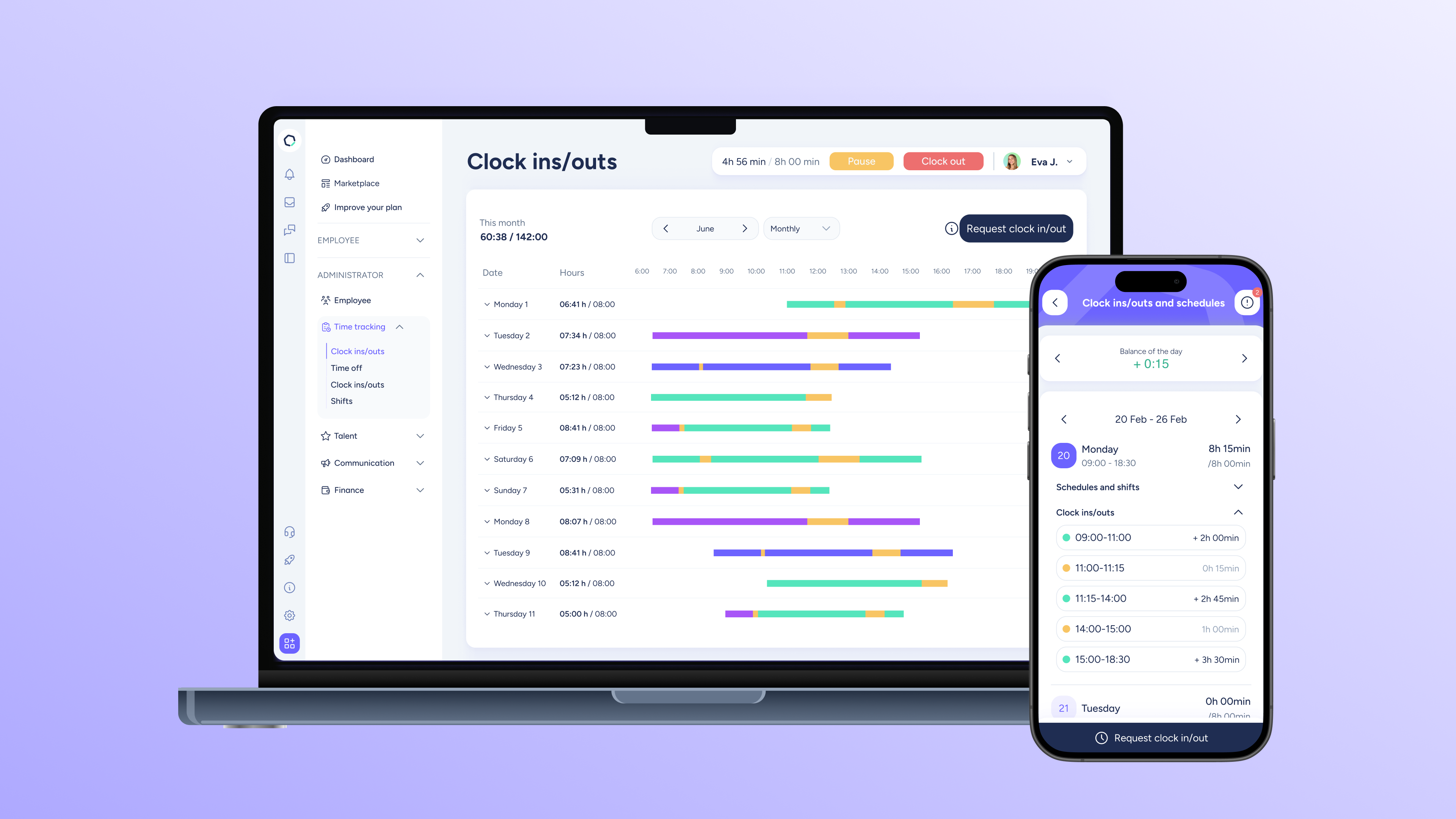 screenshot of Sesame HR